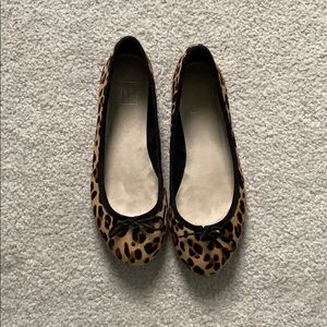 Leopard print ballet flats